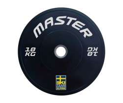 Viktskiva Master Fitness Bumper Ski 20 kg